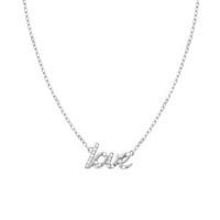 Collana Amen Donna Amore in Argento Zircone CLLOVBBZ3